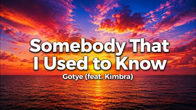 Gotye feat. Kimbra – Somebody That I Used to Know Lyrics Video (2011)