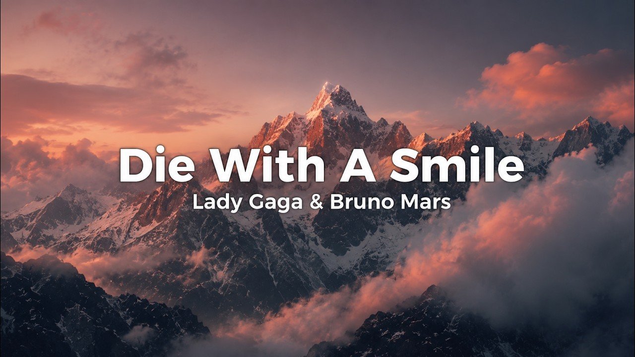 Lady Gaga & Bruno Mars – Die With a Smile Lyrics Video (2024)