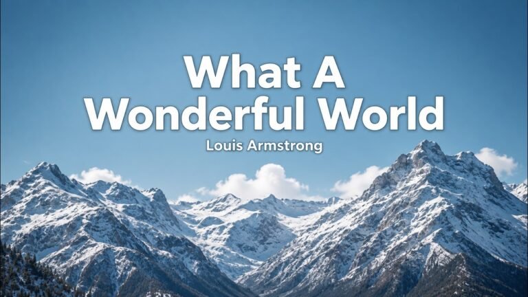 Louis Armstrong – What a Wonderful World Lyrics Video (1967)