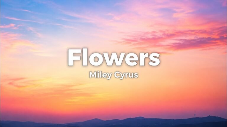 Miley Cyrus – Flowers Lyrics Video (2023)