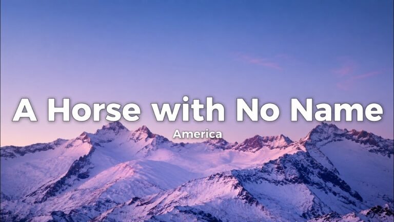 America – A Horse with No Name Lyrics Video (1972)