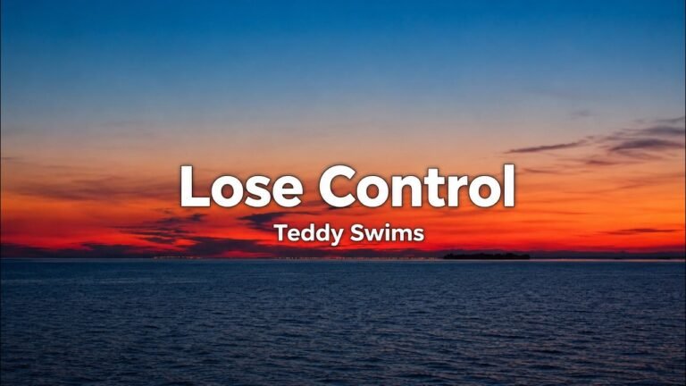 Teddy Swims – Lose Control Lyrics Video (2023)