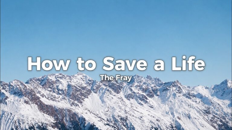 The Fray – How to Save a Life Lyrics Video (2005)