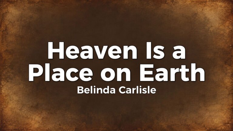 Belinda Carlisle – Heaven Is a Place on Earth lyric video thumbnail (1987)