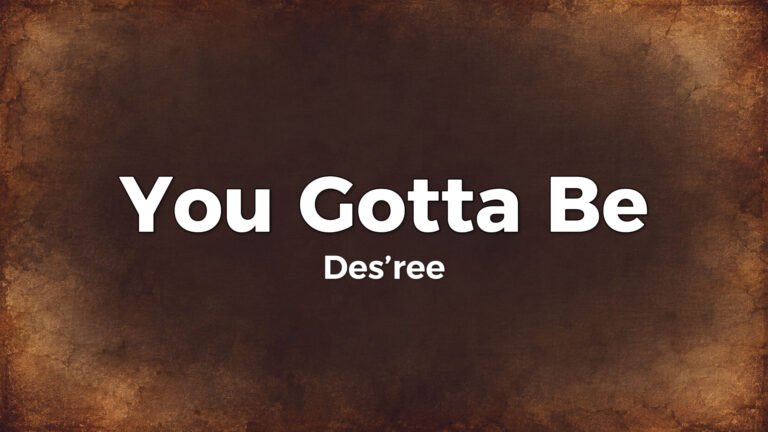 Des’ree – You Gotta Be lyric video thumbnail (1994)
