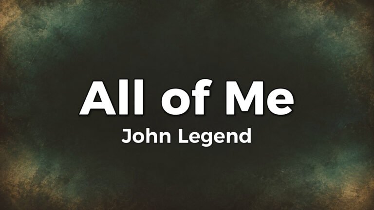 John Legend – All of Me lyric video thumbnail (2013)