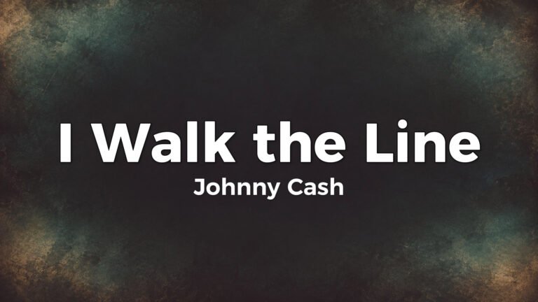 Johnny Cash – I Walk the Line lyric video thumbnail (1956)