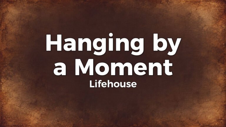 Lifehouse – Hanging by a Moment lyric video thumbnail (2000)