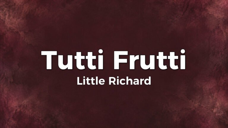 Little Richard – Tutti Frutti lyric video thumbnail (1955)