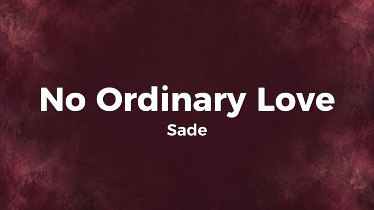 Sade – No Ordinary Love lyric video thumbnail (1992)