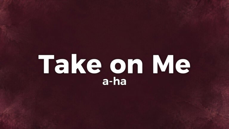 a-ha – Take On Me lyric video thumbnail (1985)