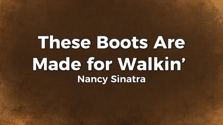 Nancy Sinatra – These Boots Are Made for Walkin’ Lyrics Video (1966)